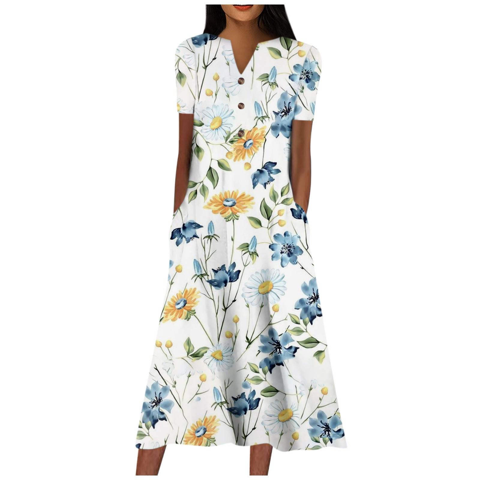 Жіноча сукня з V-подібним вирізом і короткими рукавами. Повсякденна сукня з принтом у горошок і кишенями XL білий
Жіноча сукня з V-подібним вирізом і короткими рукавами. Повсякденна сукня з принтом у горошок і кишенями XL білий