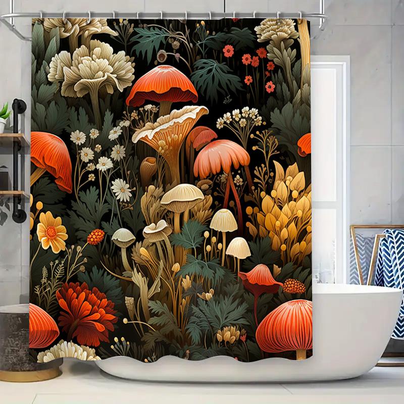 Bathroom Shower Curtain Decorative Wall Hanging Home Decor Mushroom Print Waterproof Fabric Decoration For Bathtub Floral W60H190(CM)-1 Pcs
Bathroom Shower Curtain Decorative Wall Hanging Home Decor Mushroom Print Waterproof Fabric Decoration For Bathtub Floral W60H190(CM)-1 Pcs