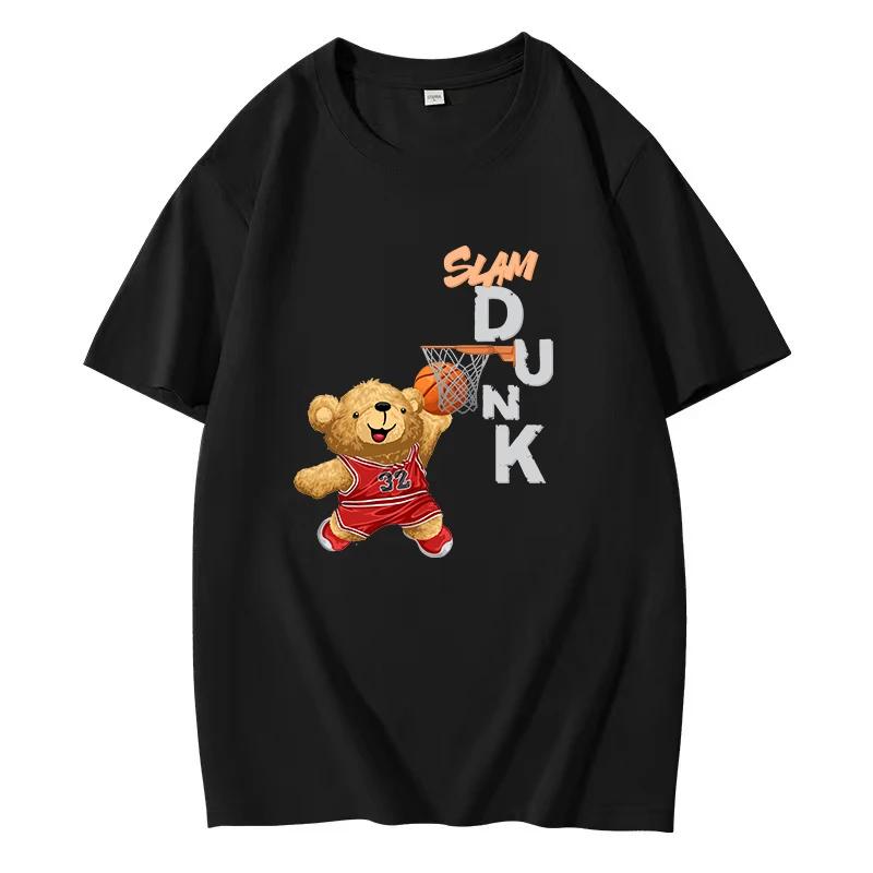 Graphic T-Shirts Teddy Bear Slam Letter Print T-shirt White Cotton Summer Tee Harajuku Woman T-shirts Top for Men XXL
Graphic T-Shirts Teddy Bear Slam Letter Print T-shirt White Cotton Summer Tee Harajuku Woman T-shirts Top for Men XXL