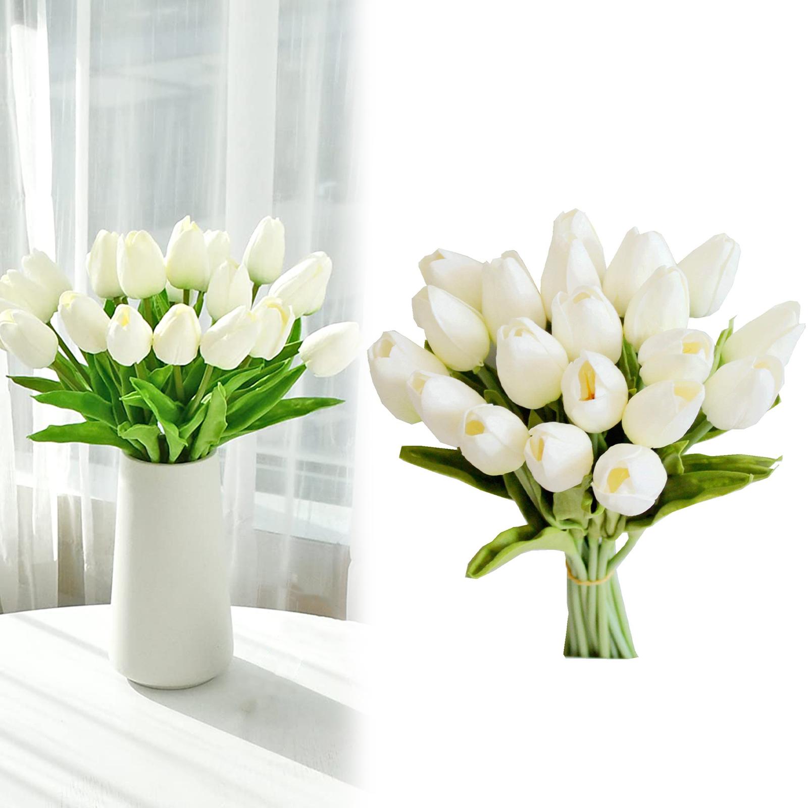 15 PCS White Imitation Tulip Artificial Flowers Real Touch Tulips Faux Flower for Home Kitchen Wedding Dining Table Decoration China Mainland
15 PCS White Imitation Tulip Artificial Flowers Real Touch Tulips Faux Flower for Home Kitchen Wedding Dining Table Decoration China Mainland