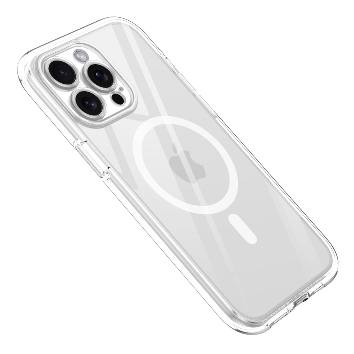 For iPhone 14 Pro Max Clear Case Compatible with MagSafe PC+TPU Phone Cover Transparent
For iPhone 14 Pro Max Clear Case Compatible with MagSafe PC+TPU Phone Cover Transparent