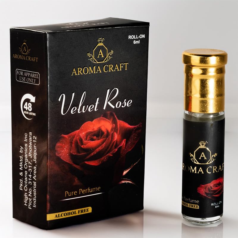 Aroma Craft Velvet Rose Attar (6ml) Pure Rose Fragrance Luxurious Long-Lasting Unisex Perfume Oil Alcohol-Free Roll-On Attar for Men & Women
Aroma Craft Velvet Rose Attar (6ml) Pure Rose Fragrance Luxurious Long-Lasting Unisex Perfume Oil Alcohol-Free Roll-On Attar for Men & Women