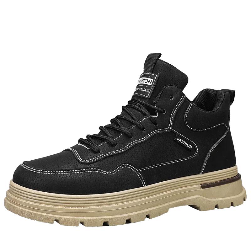 Модные новые мужские высокие ботильоны повседневная обувь кожа износостойкая защитная мода универсальные короткие рабочие ботинки для отдыха на открытом воздухе 44 чёрный
Модные новые мужские высокие ботильоны повседневная обувь кожа износостойкая защитная мода универсальные короткие рабочие ботинки для отдыха на открытом воздухе 44 чёрный