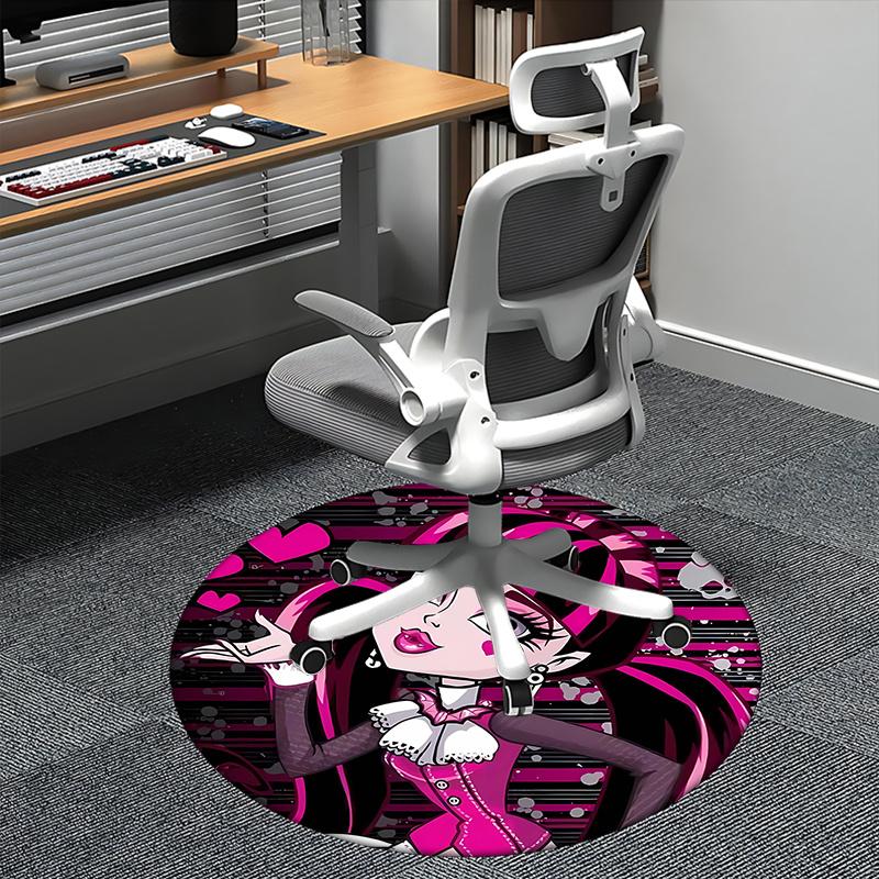 Monster High,Draculaura Chair mat Round Rug Office carpet, Machine Washable, Non slip, Suitable for Living Rooms, Bedrooms 80cm
Monster High,Draculaura Chair mat Round Rug Office carpet, Machine Washable, Non slip, Suitable for Living Rooms, Bedrooms 80cm