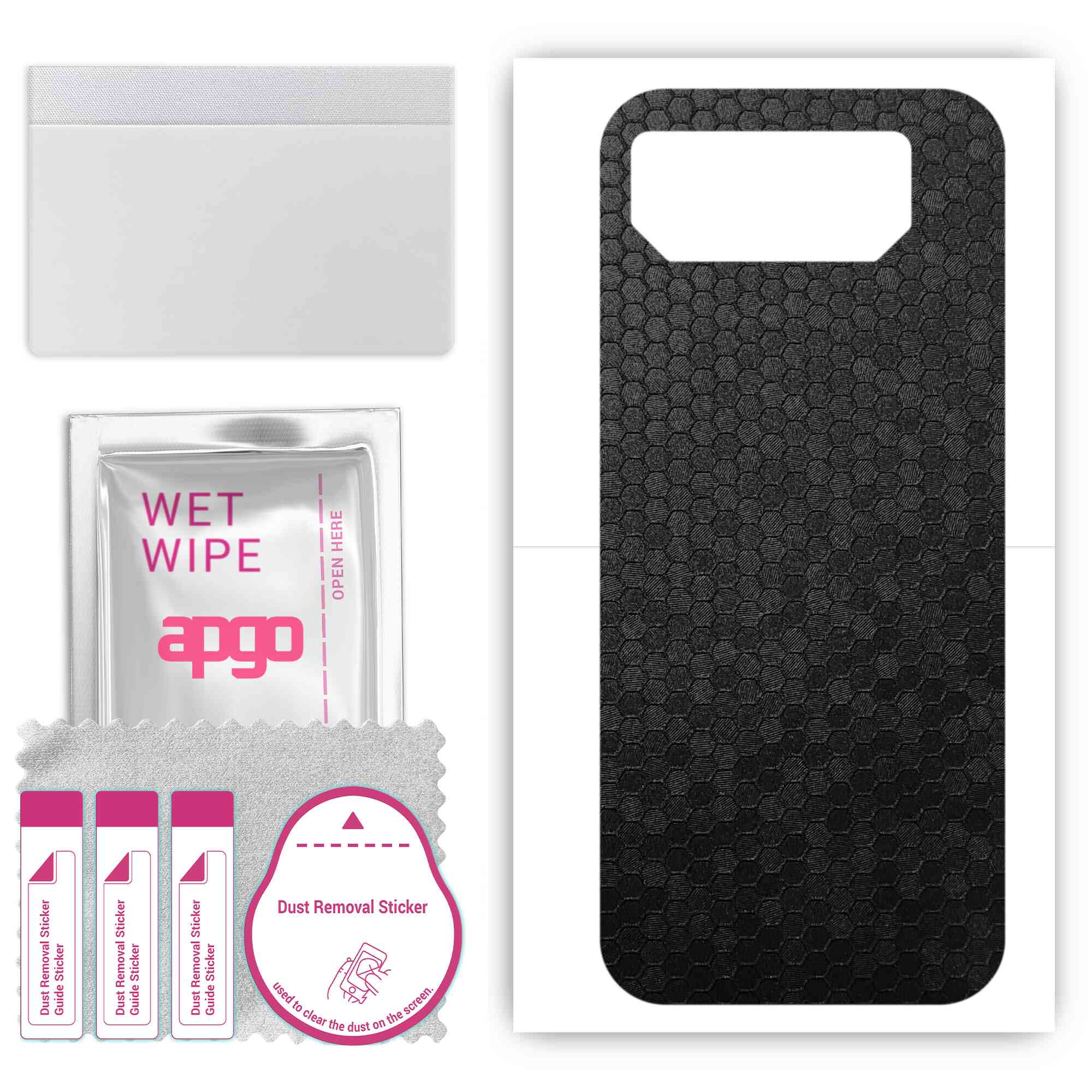 Apgo Protective Skin Sticker for the back compatible with Asus ROG Phone 6 Pro, Wrap Film, Foil, Vinyl - Pattern Black Honeycomb
Apgo Protective Skin Sticker for the back compatible with Asus ROG Phone 6 Pro, Wrap Film, Foil, Vinyl - Pattern Black Honeycomb