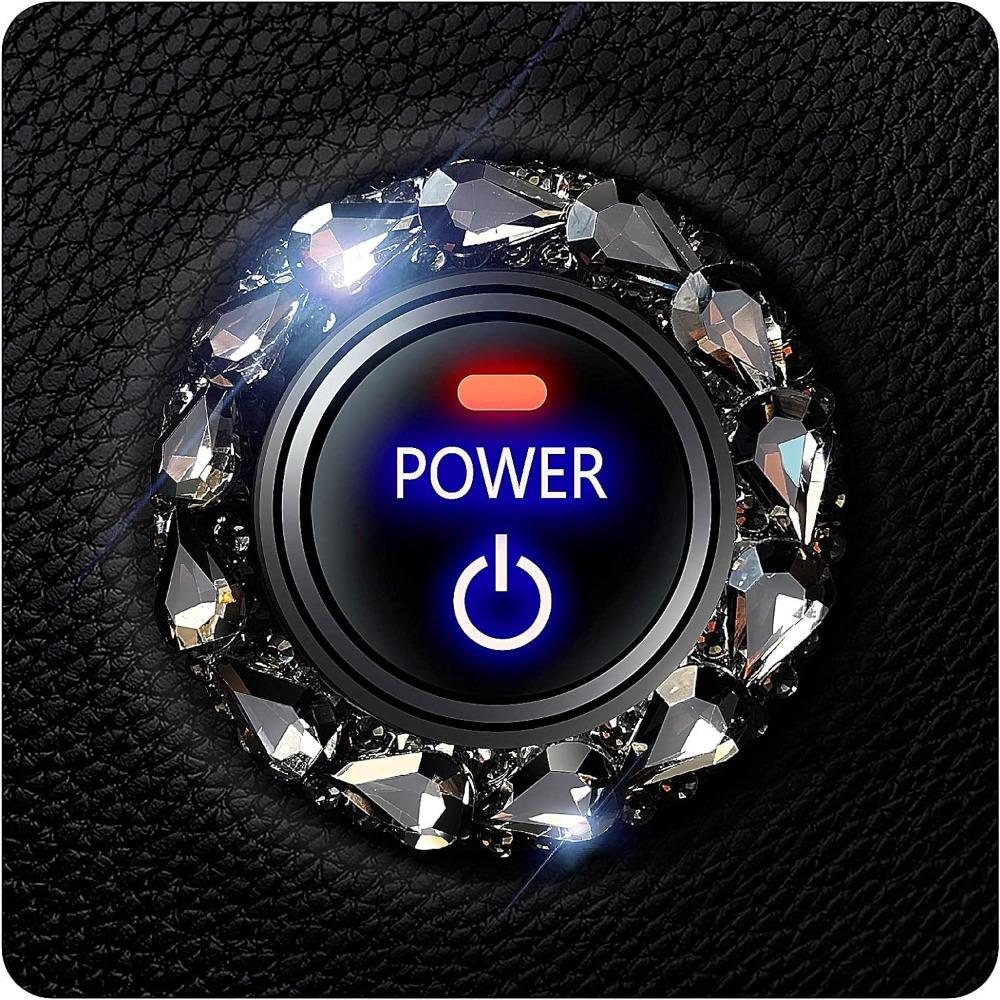 Black Crystal Knob Ring Transparent Car Start Button Cover Bling Car Button Cover for most car
Black Crystal Knob Ring Transparent Car Start Button Cover Bling Car Button Cover for most car