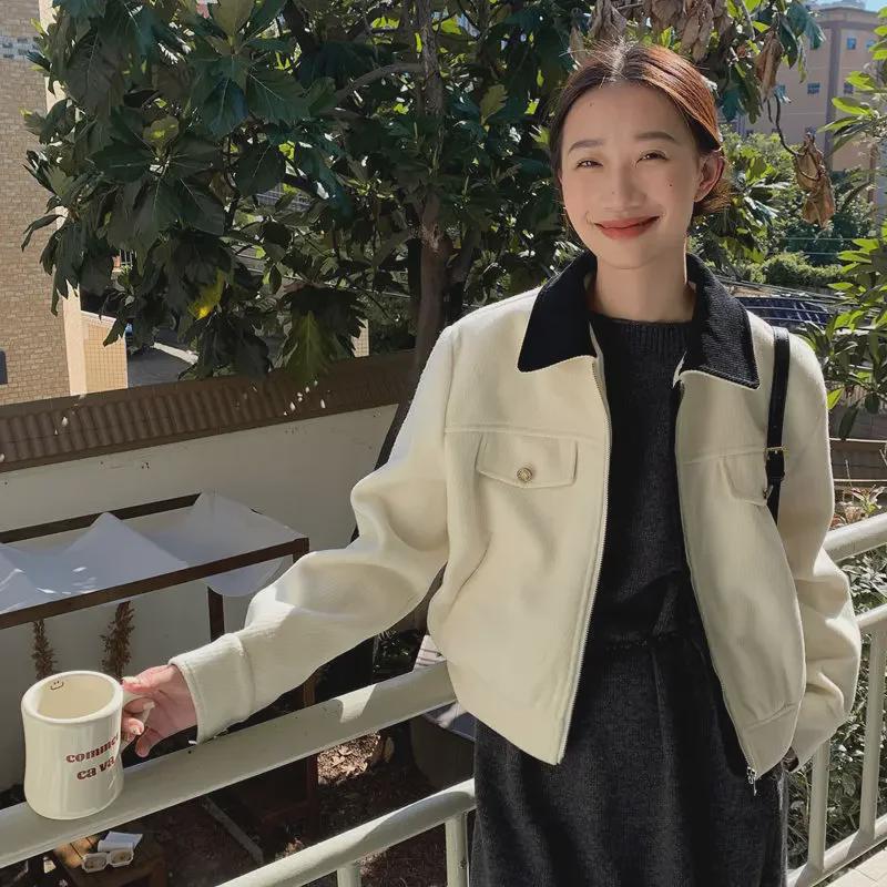 2024 Spring/Autumn Women s Black & White Contrast Lapel Jacket - Stylish, Versatile, Casual Cardigan L (110-120 jin) чёрный
2024 Spring/Autumn Women s Black & White Contrast Lapel Jacket - Stylish, Versatile, Casual Cardigan L (110-120 jin) чёрный