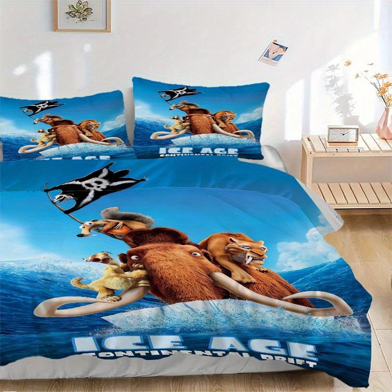 3pcs Disney Ice Age Continental Drift Movie Characters Bedding Set Includes Quilt Cover and Pillowcases, Suitable for All Seasons Q017 135x200cm
3pcs Disney Ice Age Continental Drift Movie Characters Bedding Set Includes Quilt Cover and Pillowcases, Suitable for All Seasons Q017 135x200cm