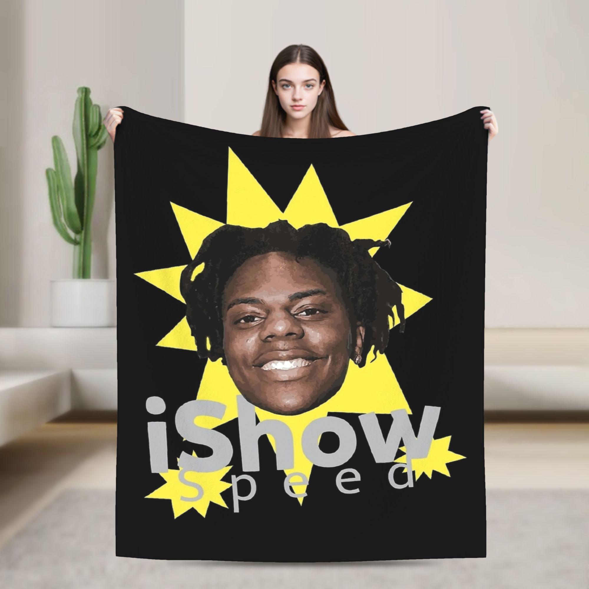 IShowSpeed Ben Soft Warm Blankets Airplane Travel Plush Bedding Throws Novelty Living Room Flannel Bedspread Sofa Bed Cover 30x40in
IShowSpeed Ben Soft Warm Blankets Airplane Travel Plush Bedding Throws Novelty Living Room Flannel Bedspread Sofa Bed Cover 30x40in