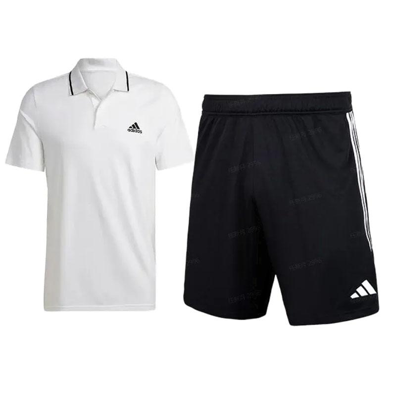 Adidas однотонный фирменный логотип с дизайном, короткий рукав, удобные простые шорты со средней талией, повседневный спортивный костюм, спортивный костюм унисекс IC9315+HT6129 L
Adidas однотонный фирменный логотип с дизайном, короткий рукав, удобные простые шорты со средней талией, повседневный спортивный костюм, спортивный костюм унисекс IC9315+HT6129 L