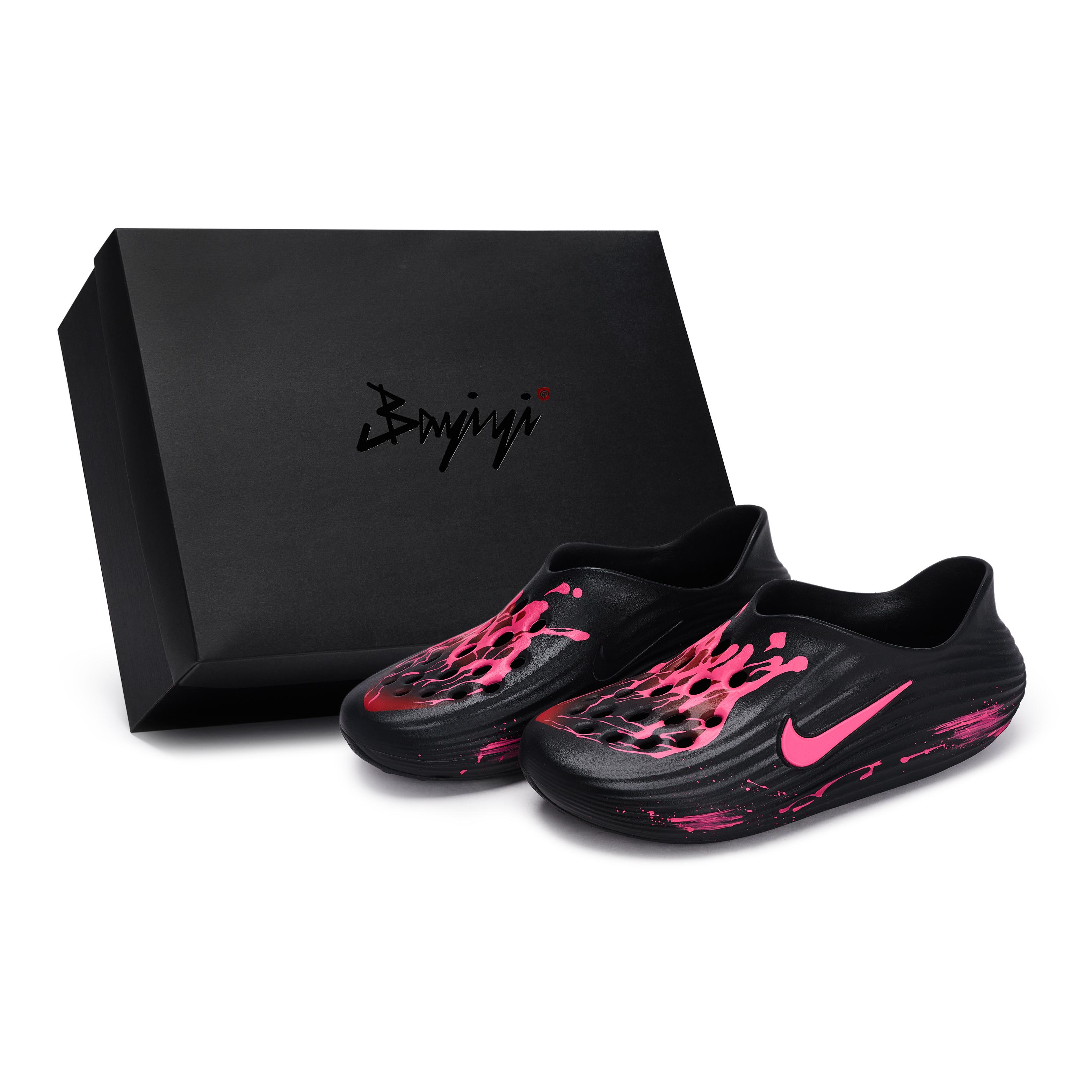 Nike ReactX Rejuven8 811 Manufacturing, Pulse Heart, Special Shoe Box Clogs Unisex Black Pink HV5060-001(Team80-SBOX)
Nike ReactX Rejuven8 811 Manufacturing, Pulse Heart, Special Shoe Box Clogs Unisex Black Pink HV5060-001(Team80-SBOX)
