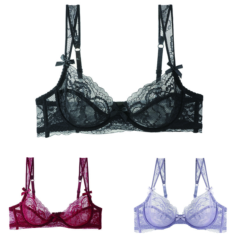 Sexy Hollow Underwear for Women Bow Lace Ultra-thin Transparent Gathered Underwire Bra M чорний
Sexy Hollow Underwear for Women Bow Lace Ultra-thin Transparent Gathered Underwire Bra M чорний
