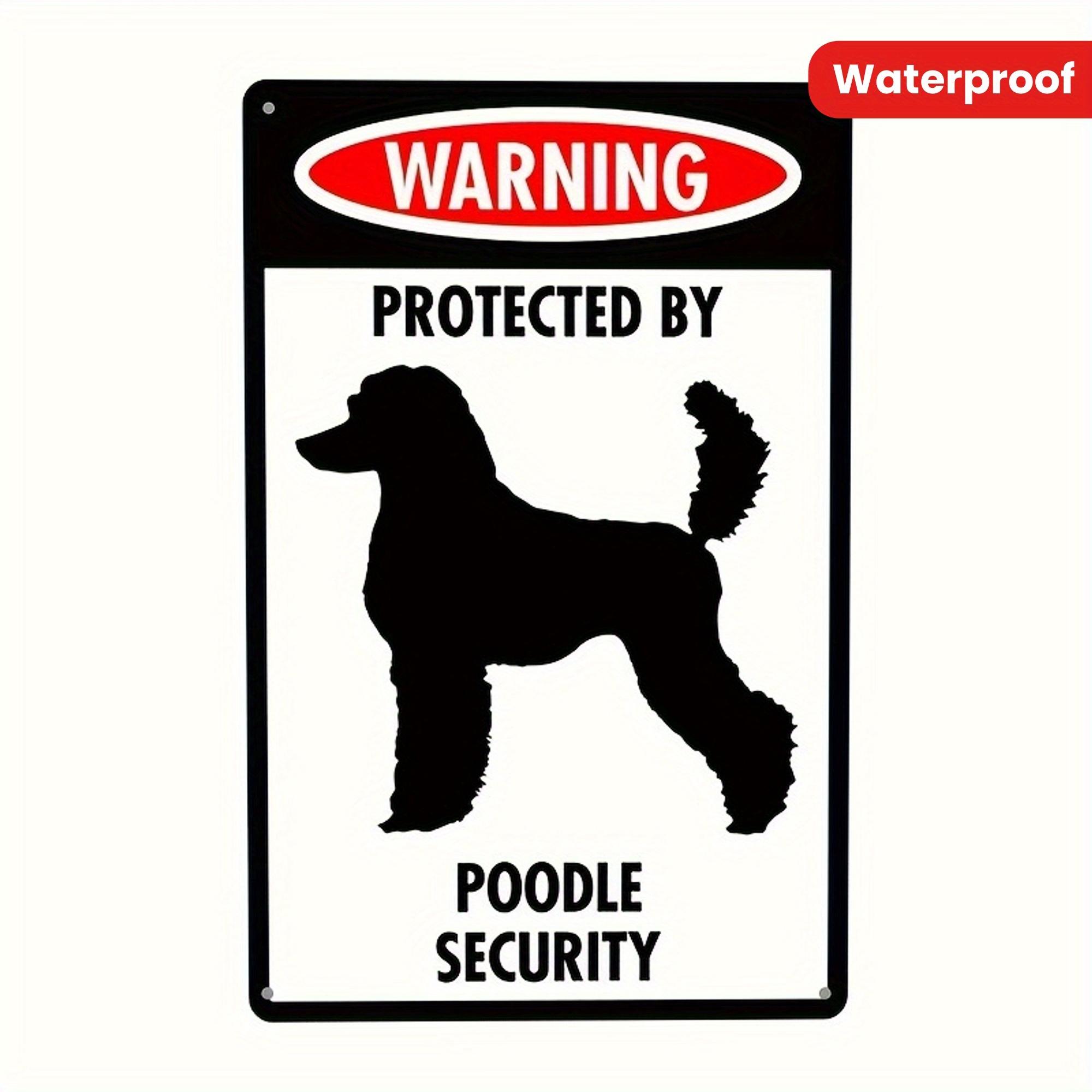 Humorous Poodle Security Warning Sign Vintage Metal Tin Waterproof Wall Decor for Home Garage Bar Cafe No Electri aluminum 20x30cm
Humorous Poodle Security Warning Sign Vintage Metal Tin Waterproof Wall Decor for Home Garage Bar Cafe No Electri aluminum 20x30cm