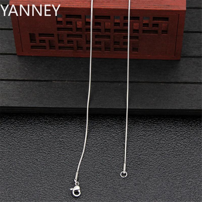 Wholesale 1MM 925 Sterling silver Round Snake Chain Necklace Fit Pendant Best Gift Jewelry for Men Women Accessories 40cm
Wholesale 1MM 925 Sterling silver Round Snake Chain Necklace Fit Pendant Best Gift Jewelry for Men Women Accessories 40cm