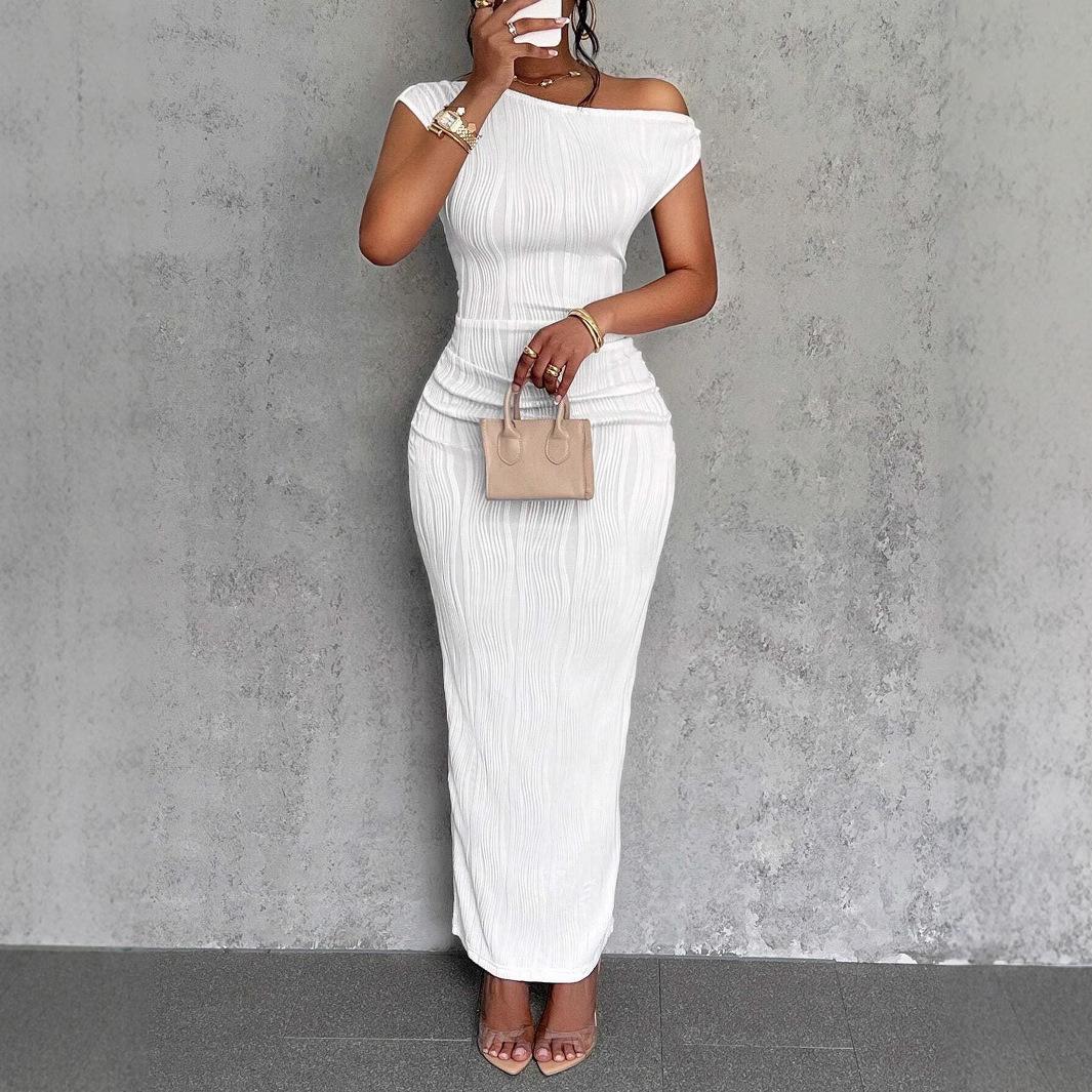 New 2025 Women s Cute Fashion Water Ripple One-Shoulder Dress Large білий
New 2025 Women s Cute Fashion Water Ripple One-Shoulder Dress Large білий