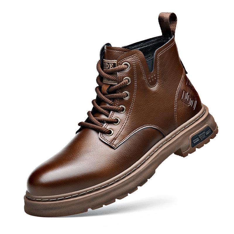 Чоловічі черевики Мартін середньої висоти - Зимові з плюшевою підкладкою, Шкіряні черевики з високим верхом на товстій двошаровій підошві з коров ячої шкіри. 40
Чоловічі черевики Мартін середньої висоти - Зимові з плюшевою підкладкою, Шкіряні черевики з високим верхом на товстій двошаровій підошві з коров ячої шкіри. 40