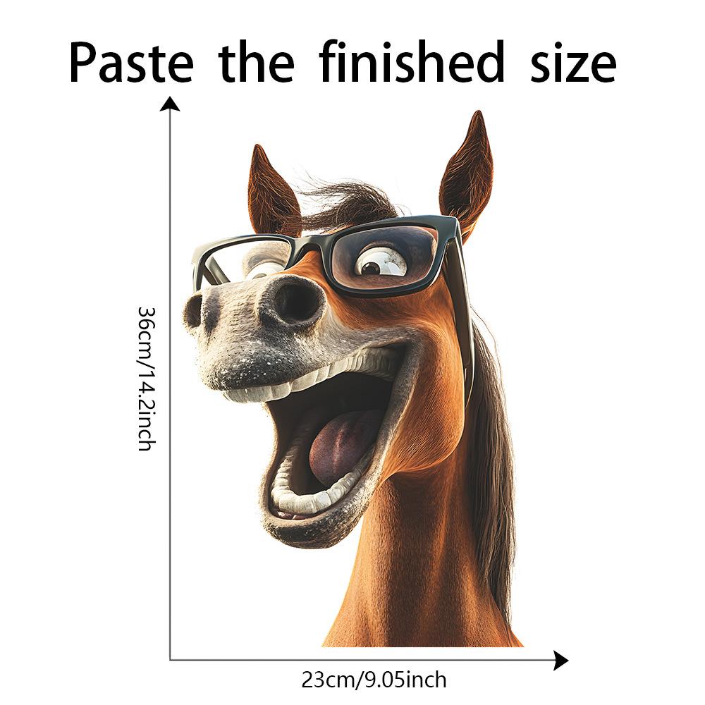 Креативная Забавная Наклейка на Стекло с Головой Лошади, Домашний Декор, Съемная Декоративная Наклейка на Окно
Креативная Забавная Наклейка на Стекло с Головой Лошади, Домашний Декор, Съемная Декоративная Наклейка на Окно