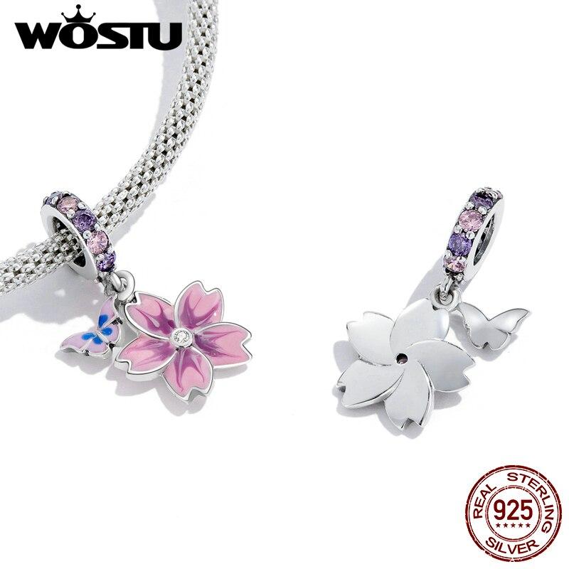 WOSTU стерлингового серебра 925 пробы бабочка розовый фиолетовый цветок подвеска из бисера подходит оригинальный браслет ожерелье для женщин ювелирные изделия 925 silver
WOSTU стерлингового серебра 925 пробы бабочка розовый фиолетовый цветок подвеска из бисера подходит оригинальный браслет ожерелье для женщин ювелирные изделия 925 silver