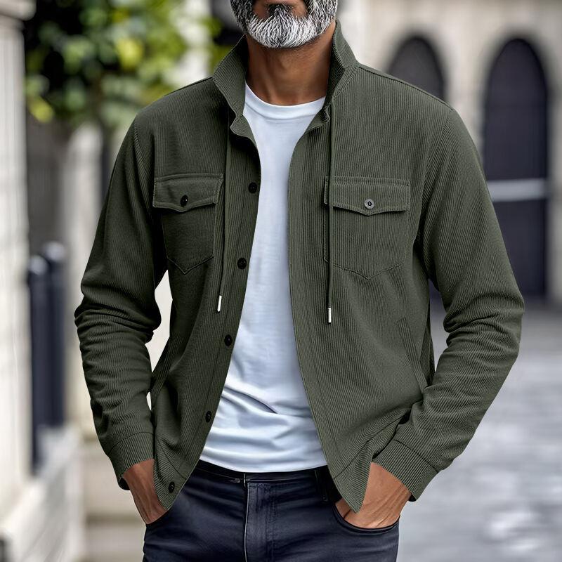 Corduroy Men s Jacket Simple and Versatile Multi-pocket Stand-up Collar Long-sleeved Jacket 3XL зелений
Corduroy Men s Jacket Simple and Versatile Multi-pocket Stand-up Collar Long-sleeved Jacket 3XL зелений