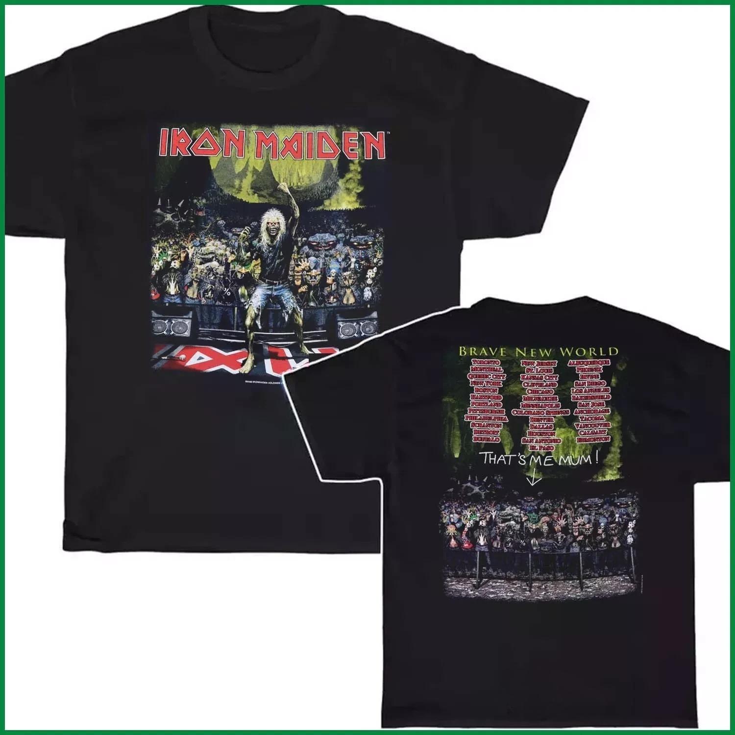 2000 Iron Maiden Brave New World Tour Black Unisex Shirt High-end Luxury Is for Both Men and Women Top Y2k 4XL
2000 Iron Maiden Brave New World Tour Black Unisex Shirt High-end Luxury Is for Both Men and Women Top Y2k 4XL