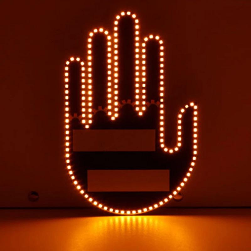 Funny Car Finger Light with Remote Road Rage Signs Gesture Auto Middle Finger Warning Brake Light Cool Vehicle Interior Lights жовтий
Funny Car Finger Light with Remote Road Rage Signs Gesture Auto Middle Finger Warning Brake Light Cool Vehicle Interior Lights жовтий