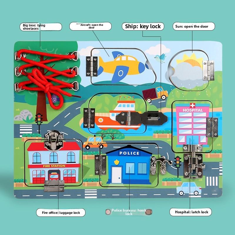 Wooden Fun Children Space Animal Traffic Theme Unlock Board Children Puzzle Toy Traffic
Wooden Fun Children Space Animal Traffic Theme Unlock Board Children Puzzle Toy Traffic