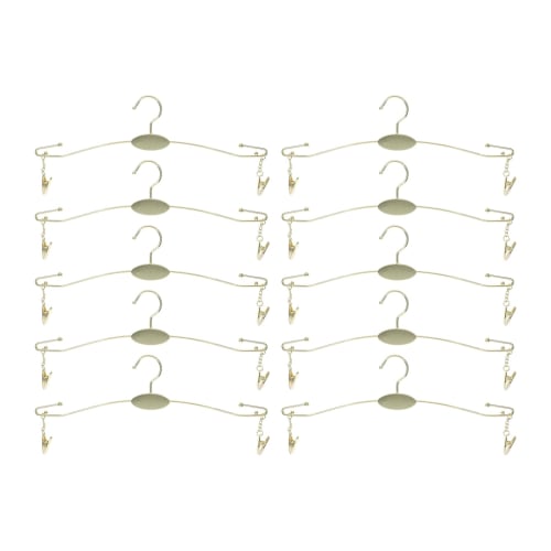 Amosfun Underwear Hangers, Bra Hangers, Laundry Clips, 10-Piece Set, Gold, Holds Small Items, Shape, Socks, Towels, and More, Durable Metal, for Home
Amosfun Underwear Hangers, Bra Hangers, Laundry Clips, 10-Piece Set, Gold, Holds Small Items, Shape, Socks, Towels, and More, Durable Metal, for Home