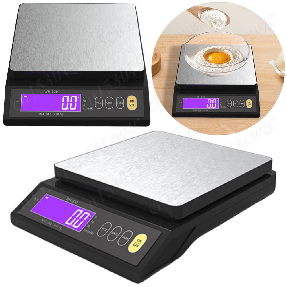 5kg/0.1g 10kg/1g Digital Electronic Kitchen Scale Tare Function Food Scale Stainless Steel Home Measuring Weighing Baking Tool
5kg/0.1g 10kg/1g Digital Electronic Kitchen Scale Tare Function Food Scale Stainless Steel Home Measuring Weighing Baking Tool
