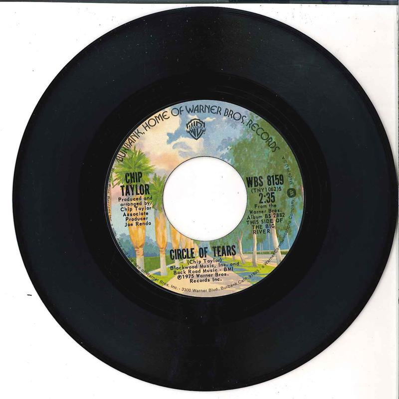 7inch Record CHIP TAYLOR - Circle Of Tears / You re Alright, C WBS8159 WARNER BROS 1975 US Rock Used
7inch Record CHIP TAYLOR - Circle Of Tears / You re Alright, C WBS8159 WARNER BROS 1975 US Rock Used