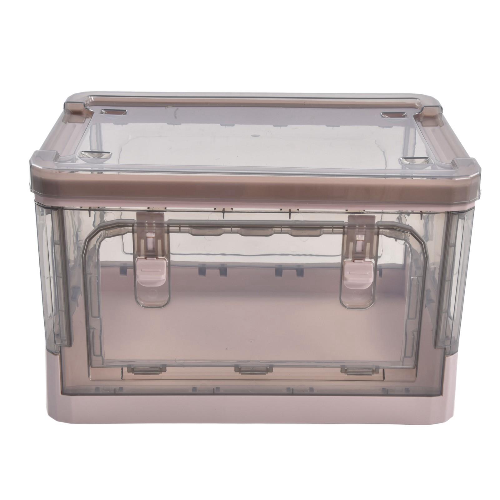 Stackable Storage Bin 35L Pink Double Door 4 Wheel Foldable Stackable Storage Box for Office Home
Stackable Storage Bin 35L Pink Double Door 4 Wheel Foldable Stackable Storage Box for Office Home