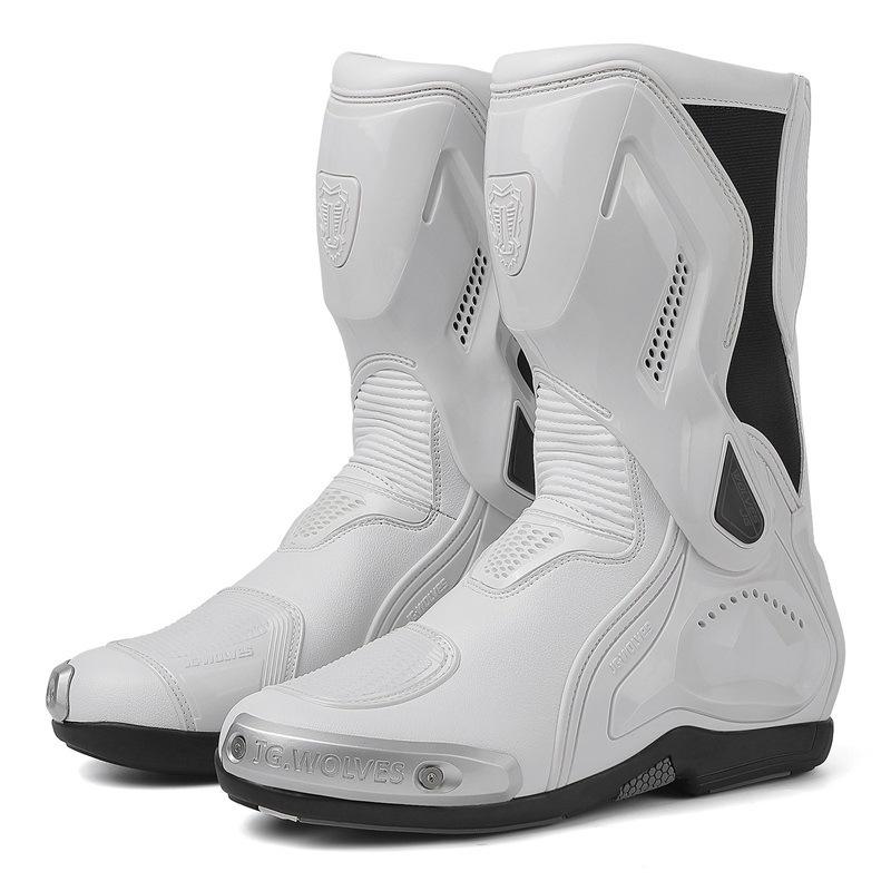 Nine wolves professional motorcycle riding boots road track racing sports protective shoes locomotive shoes titanium 47 білий
Nine wolves professional motorcycle riding boots road track racing sports protective shoes locomotive shoes titanium 47 білий