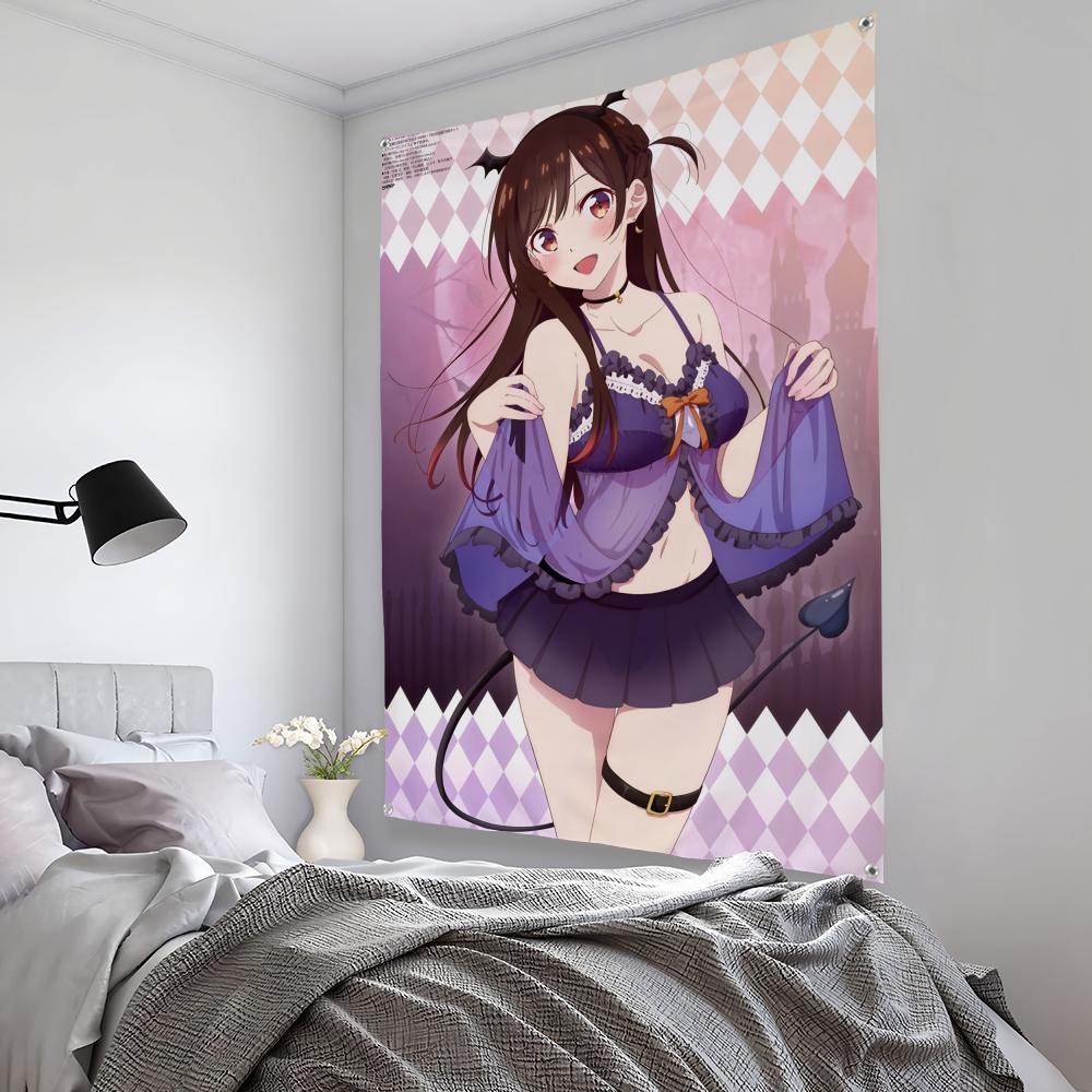 RentAGirlfriend Chizuru Mizuhara Demon Outfit Wall Tapestry Purple Lingerie Anime Art with Background for Bedroom Decor 74x94cm(29x37in)
RentAGirlfriend Chizuru Mizuhara Demon Outfit Wall Tapestry Purple Lingerie Anime Art with Background for Bedroom Decor 74x94cm(29x37in)
