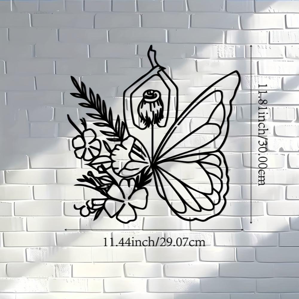 Metal Butterfly Fairy Wall Sculpture, 1pc Indoor Outdoor Farmhouse Home Decor for Living Room Bedroom Porch Fence Garden Courtyard 12in
Metal Butterfly Fairy Wall Sculpture, 1pc Indoor Outdoor Farmhouse Home Decor for Living Room Bedroom Porch Fence Garden Courtyard 12in
