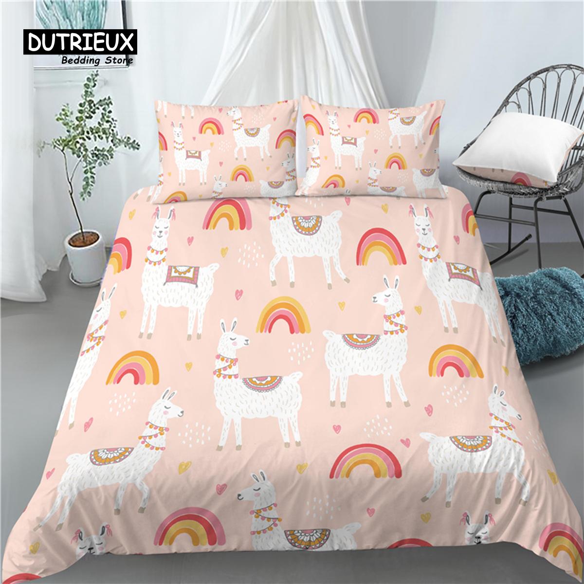 Home Living Luxury 3D Cartoon Alpaca Print 2/3Pcs Comfortable Duvet Cover PillowCase Bedding Set Queen and King AU/EU/US Size EU single(135x200cm)
Home Living Luxury 3D Cartoon Alpaca Print 2/3Pcs Comfortable Duvet Cover PillowCase Bedding Set Queen and King AU/EU/US Size EU single(135x200cm)