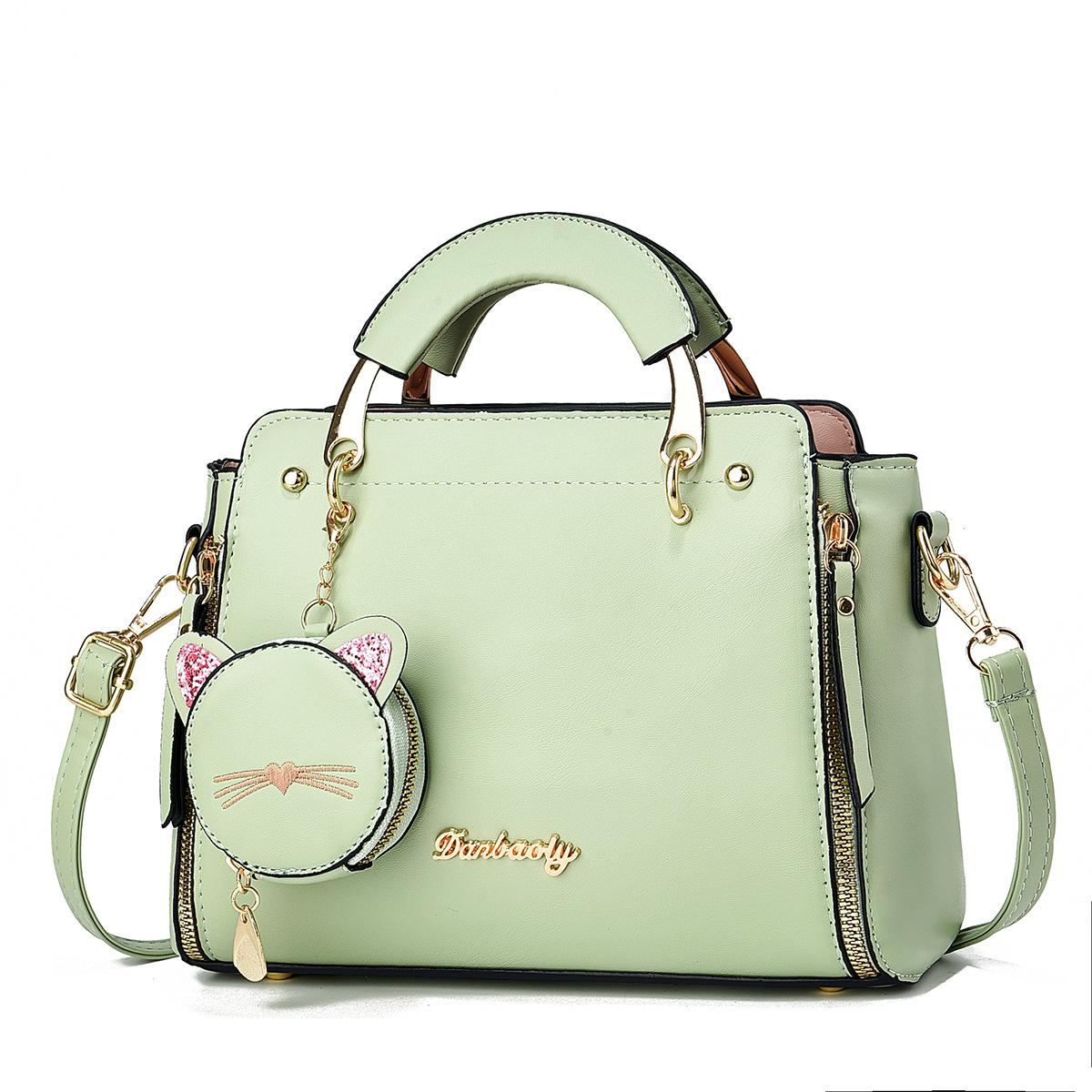 Exquisite handbag cat bag fashion shoulder messenger bag casual women bag 25*10*19 зелений
Exquisite handbag cat bag fashion shoulder messenger bag casual women bag 25*10*19 зелений