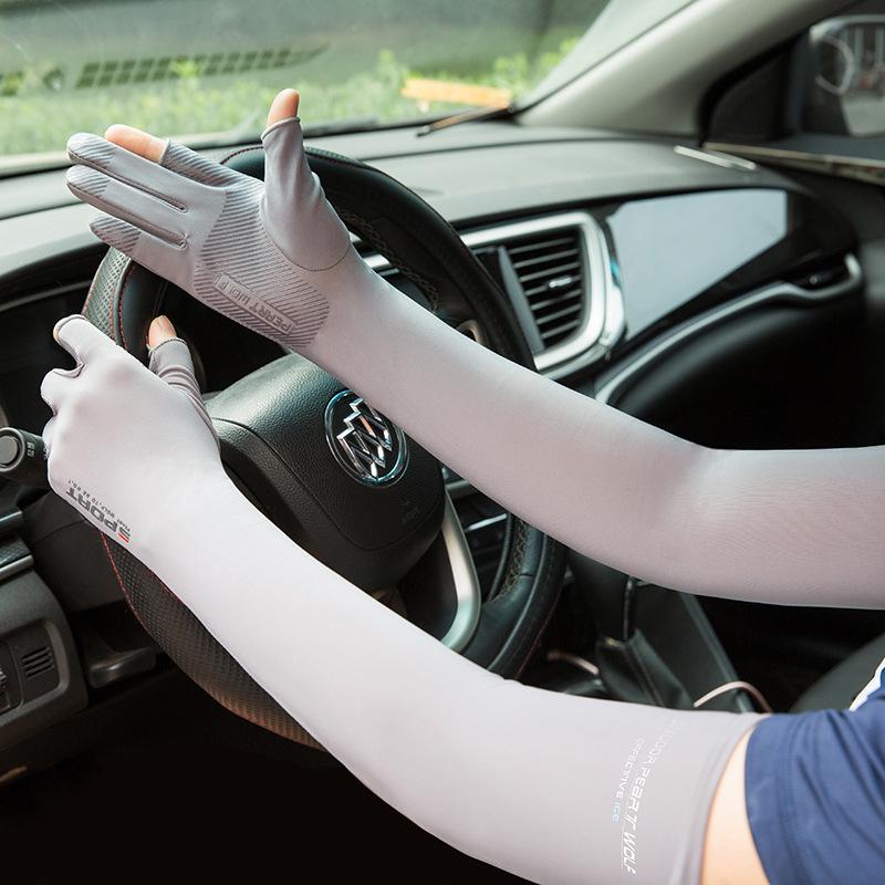 Sunscreen Gloves, Ice Silk Sunscreen Sleeves one size fits all сірий колір
Sunscreen Gloves, Ice Silk Sunscreen Sleeves one size fits all сірий колір
