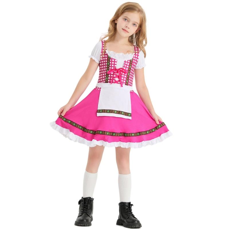 Kid Girl Oktoberfest Costume German Bavarian Beer Festival Outfits for Halloween Carnival Party Long Dirndl Dresses M розовый
Kid Girl Oktoberfest Costume German Bavarian Beer Festival Outfits for Halloween Carnival Party Long Dirndl Dresses M розовый