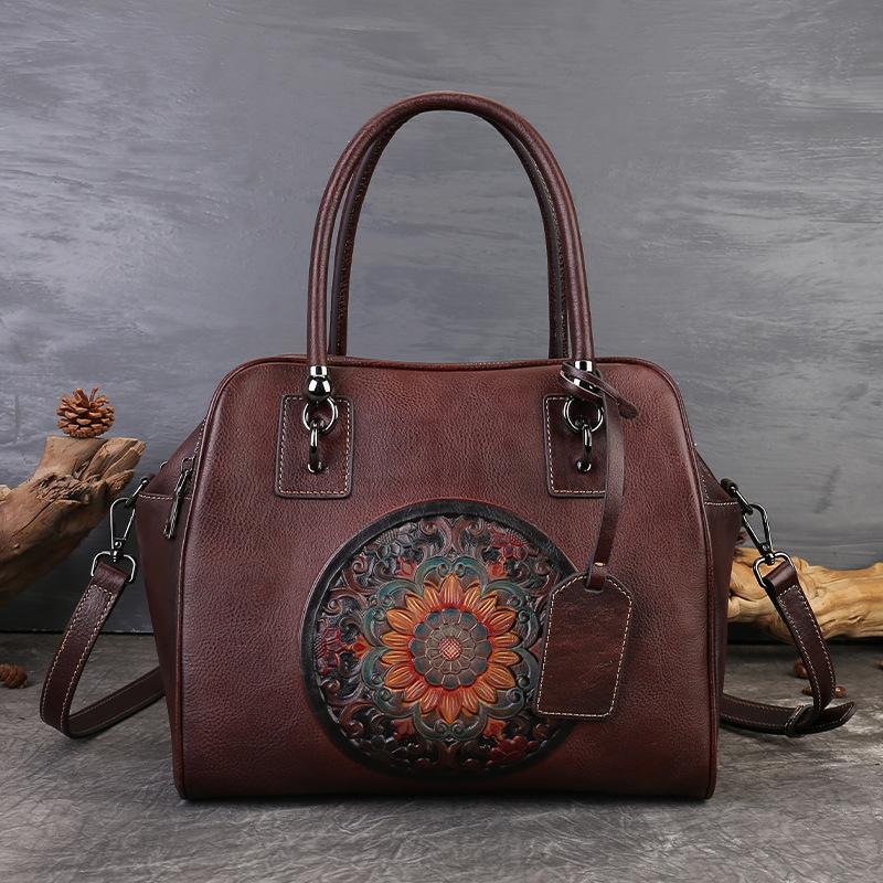 New Embossed Tote Tote Top Coat Leather Commuter Tote Bag Large Capacity Single Shoulder Diagonal Crossing Dumpling Bun кавовий
New Embossed Tote Tote Top Coat Leather Commuter Tote Bag Large Capacity Single Shoulder Diagonal Crossing Dumpling Bun кавовий
