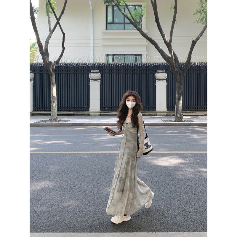 Kumikumi New Chinese Blooming Ribbon Long sleeve One piece Dress Women clothing Autumn Chic Age-Reducing Slim fit Slimming Long dress Gray One size
Kumikumi New Chinese Blooming Ribbon Long sleeve One piece Dress Women clothing Autumn Chic Age-Reducing Slim fit Slimming Long dress Gray One size
