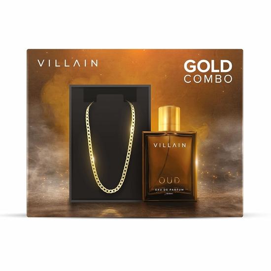 VILLAIN Gold Combo, OUD EDP Perfume For Men 100 мл и цепочка с микропозолотой 18 карат - Премиум-роскошь, стойкие духи | Премиум-цепочка с цельной отделкой
VILLAIN Gold Combo, OUD EDP Perfume For Men 100 мл и цепочка с микропозолотой 18 карат - Премиум-роскошь, стойкие духи | Премиум-цепочка с цельной отделкой
