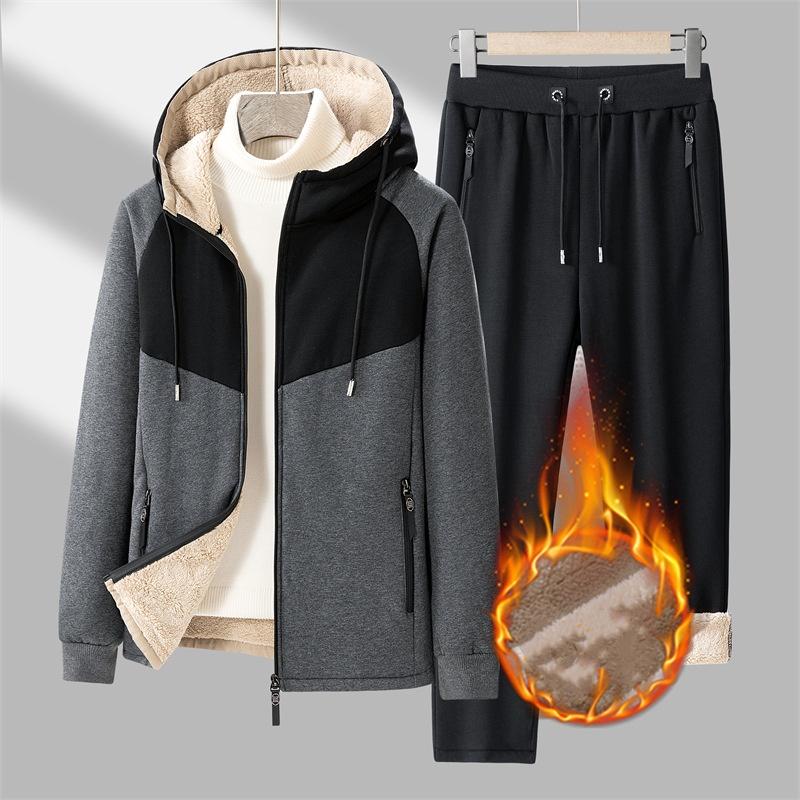 Plus Size Men 2025 Winter Thick Warm Fleece Tracksuit Fashion Windproof Soft Shell Sportswear Casual Cardigan Hooded Sports Suit Men S
Plus Size Men 2025 Winter Thick Warm Fleece Tracksuit Fashion Windproof Soft Shell Sportswear Casual Cardigan Hooded Sports Suit Men S