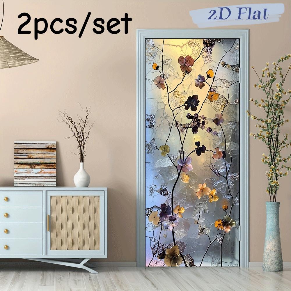 2pcs of this colorful floral glass texture wall sticker can be used in various scenes such as bedrooms, living rooms, entrances, (as the picture,38.5x200cmx2)
2pcs of this colorful floral glass texture wall sticker can be used in various scenes such as bedrooms, living rooms, entrances, (as the picture,38.5x200cmx2)