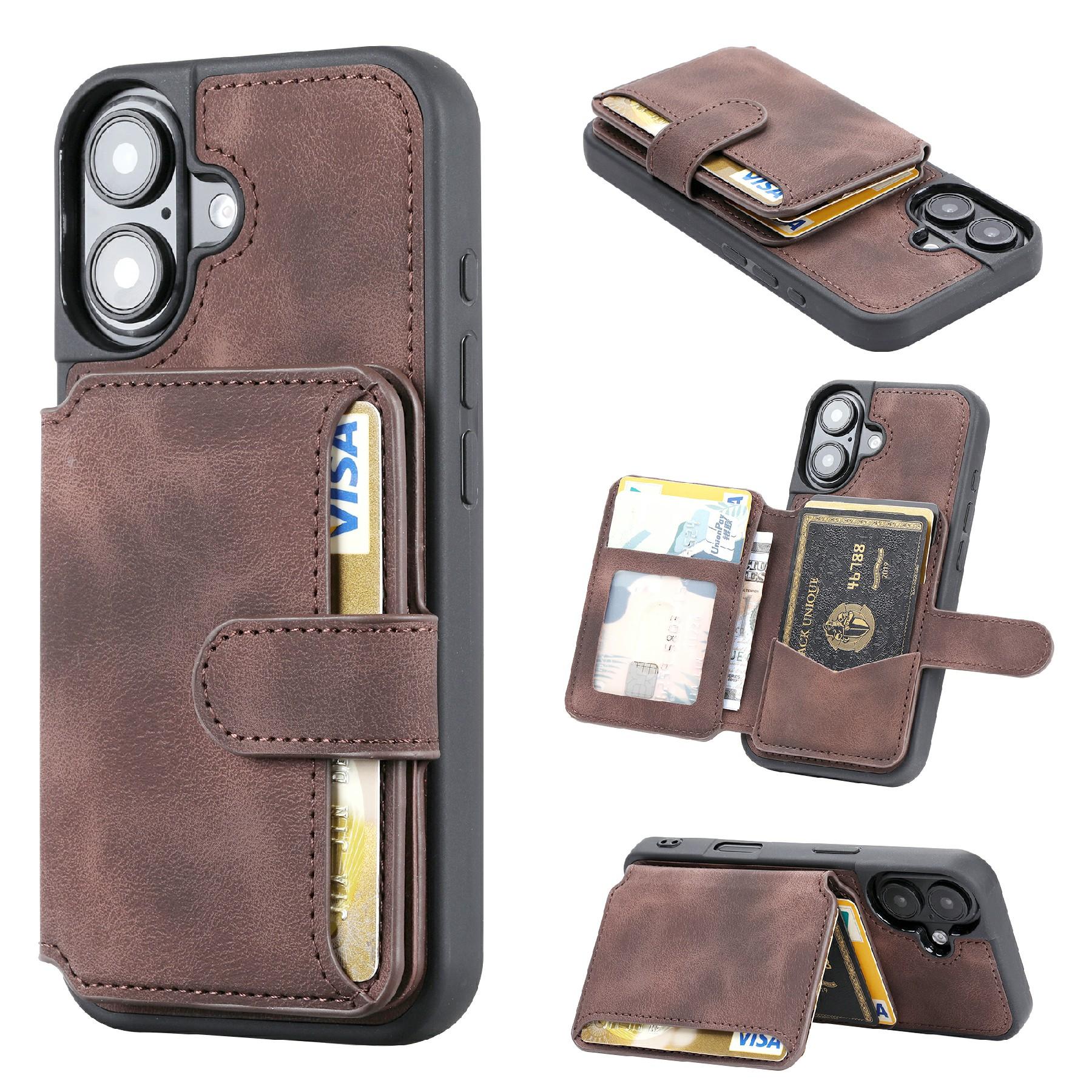 For iPhone 16 Case Wallet Card Slot TPU+PU Leather Back Phone Cover C
For iPhone 16 Case Wallet Card Slot TPU+PU Leather Back Phone Cover C