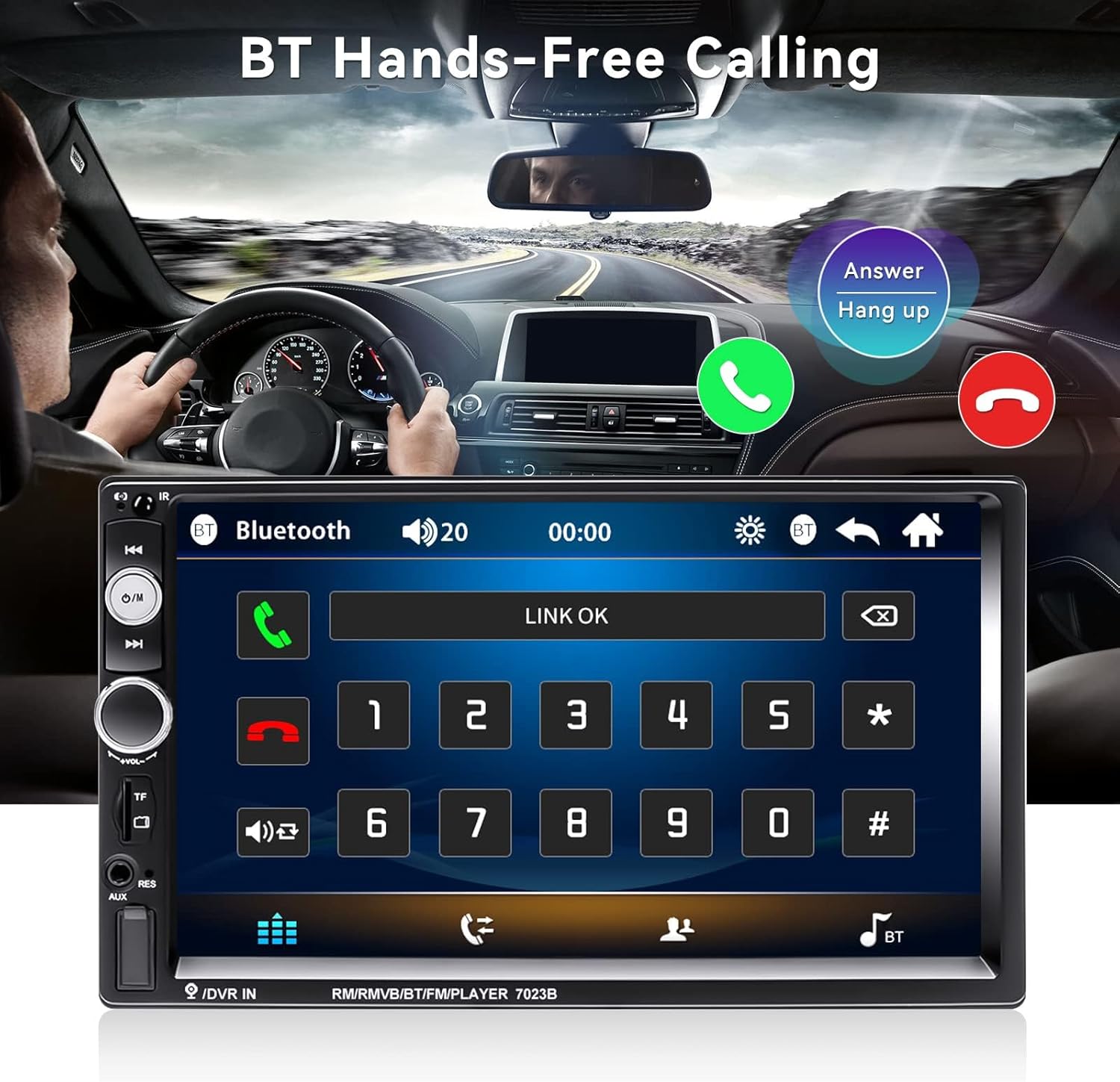 7 Double Din Car Stereo with Bluetooth, FM, USB, MP5, Backup Camera & Remote Control United States
7 Double Din Car Stereo with Bluetooth, FM, USB, MP5, Backup Camera & Remote Control United States