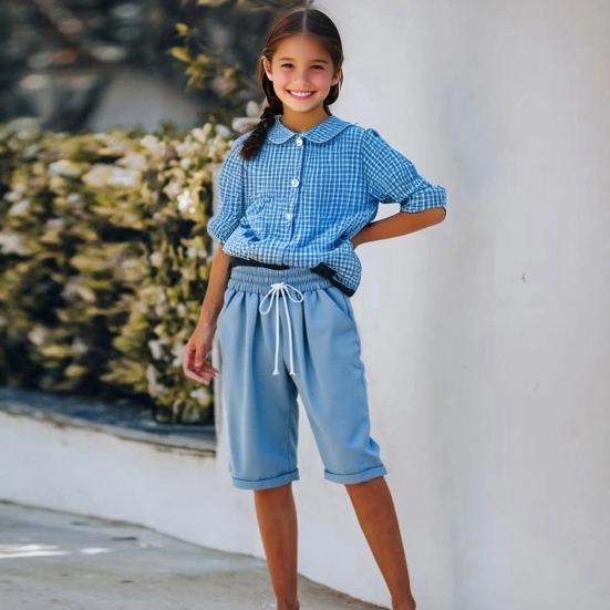 Girl Summer Shorts Elastic Waist Adjustable Drawstring Casual Shorts with Pockets Loose Fit Wide Leg Shorts L рожевий
Girl Summer Shorts Elastic Waist Adjustable Drawstring Casual Shorts with Pockets Loose Fit Wide Leg Shorts L рожевий