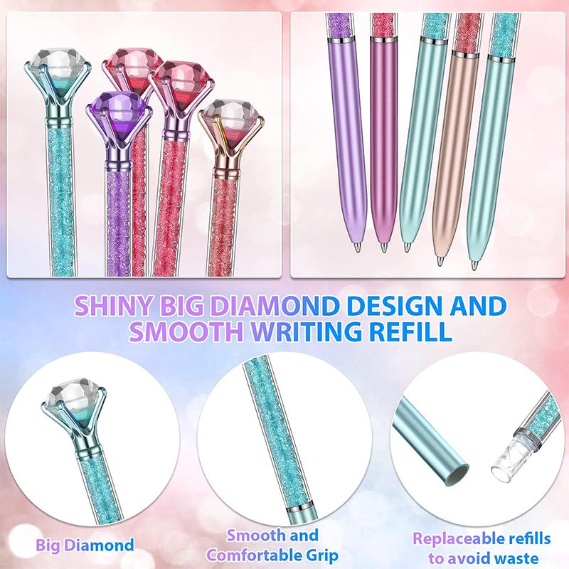 40Pcs Crystal Pen Long Diamond Wafer Ballpoint Pen Writing Pen Student School Gift Ball Pens 4 Colors Mixed чёрный
40Pcs Crystal Pen Long Diamond Wafer Ballpoint Pen Writing Pen Student School Gift Ball Pens 4 Colors Mixed чёрный