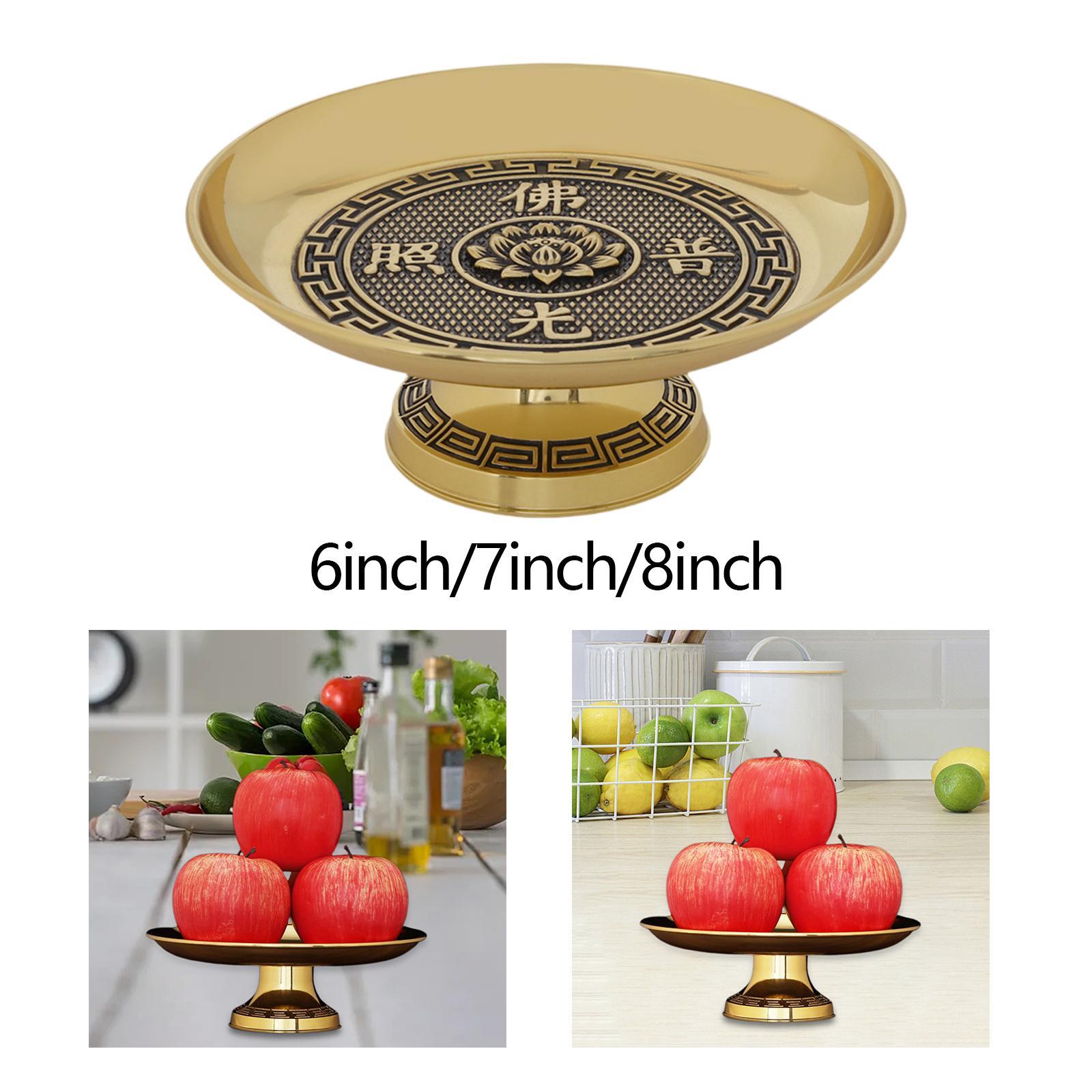 Buddhist Fruit Bowl Stable Base Footed Bowl for Decoration Coffee Shop Table 6.8cmx15cm
Buddhist Fruit Bowl Stable Base Footed Bowl for Decoration Coffee Shop Table 6.8cmx15cm
