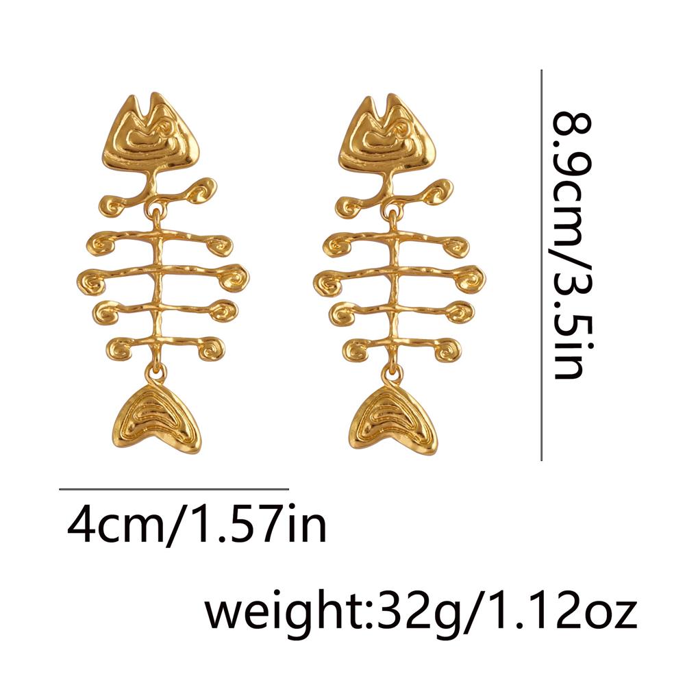 Seaside Earrings With Retro Alloy And Cool Style Light Luxury Fish Bone Earrings Niche And Versatile Commuting Style золотий
Seaside Earrings With Retro Alloy And Cool Style Light Luxury Fish Bone Earrings Niche And Versatile Commuting Style золотий