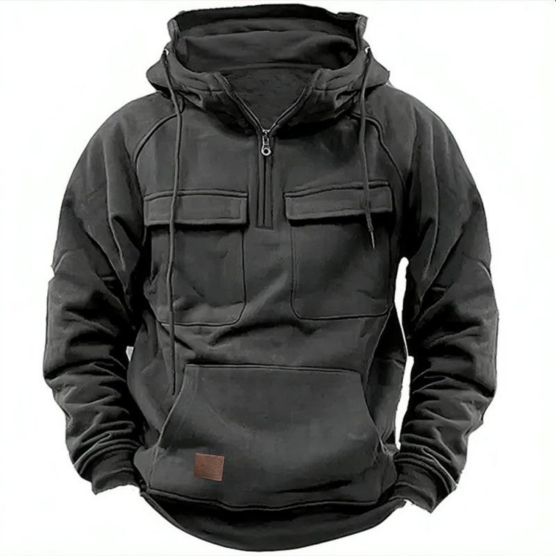 Men s Hooded Solid Color Multi-Pocket Leather Patch Sweatshirt - European & American Style, Spring/Fall Collection. S темно-серого
Men s Hooded Solid Color Multi-Pocket Leather Patch Sweatshirt - European & American Style, Spring/Fall Collection. S темно-серого