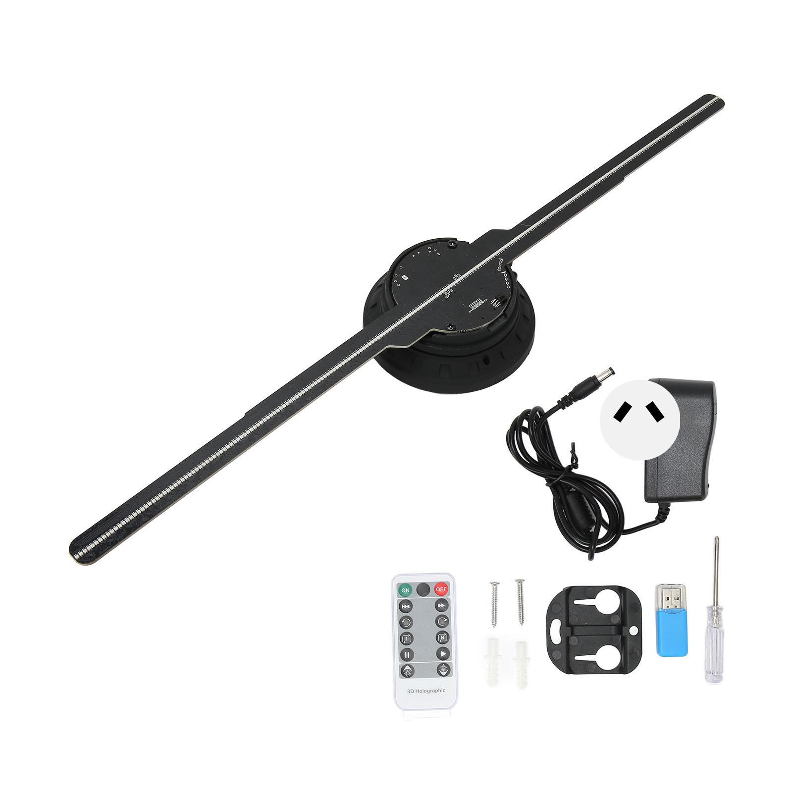 3D Hologram Fan 512x234P Resolution 234 LED Beads 16.5in Hologram Advertising Machine for Party US Plug
3D Hologram Fan 512x234P Resolution 234 LED Beads 16.5in Hologram Advertising Machine for Party US Plug